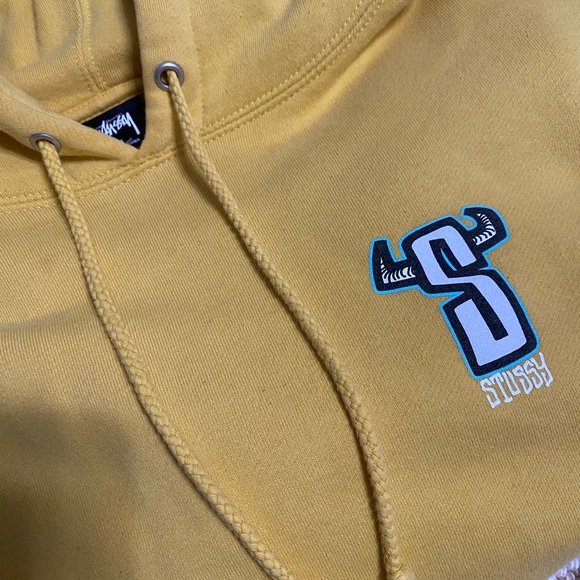 Stussy Hoodie - Yellow - Size Small - Great Condition - Picture 2 of 4